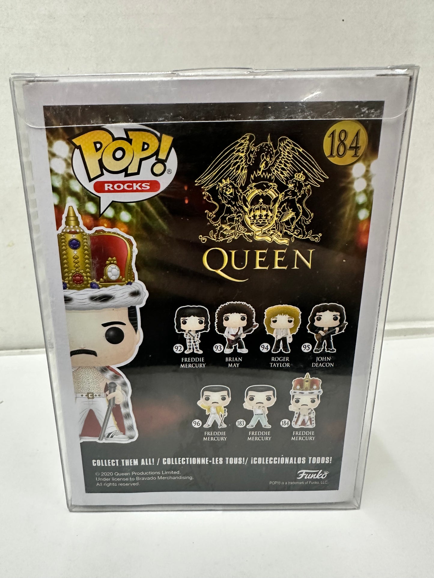 Queen Freddie Mercury King Pop! Vinyl Figure Vinyl Figure #184!