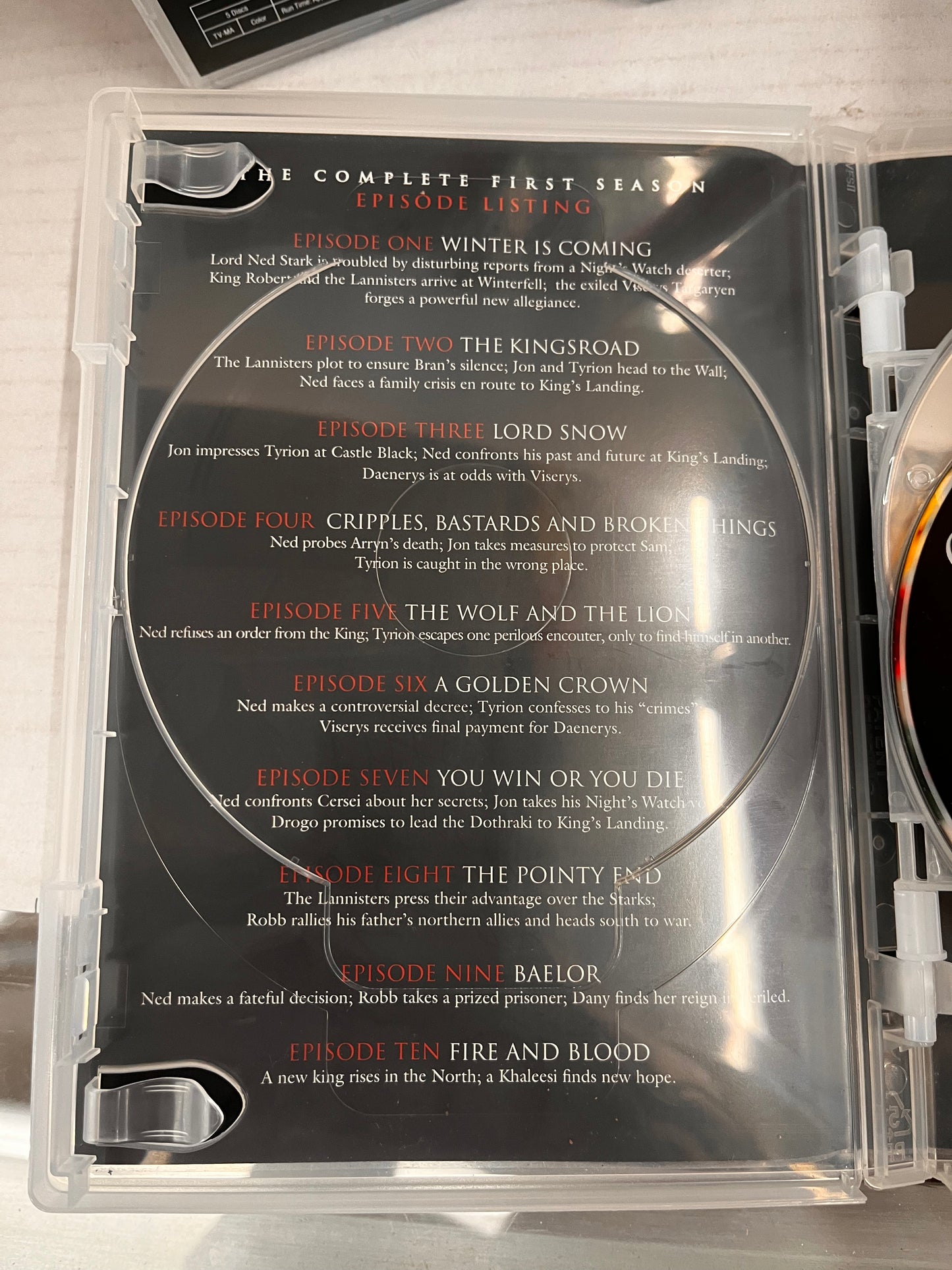 Games Of Thrones DVD Seasons 1,2,3,4 And 6