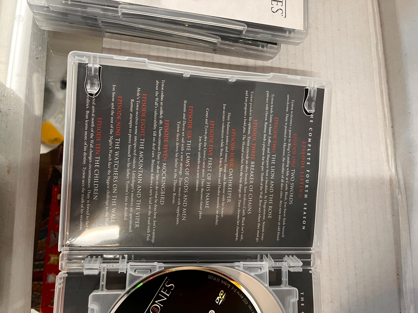 Games Of Thrones DVD Seasons 1,2,3,4 And 6