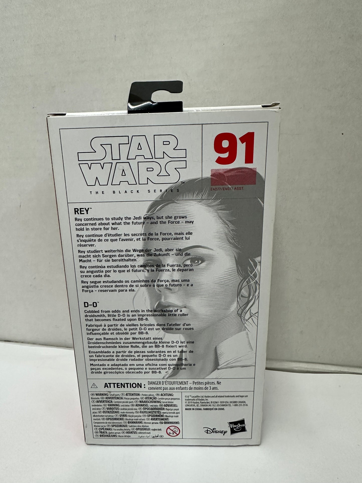 Star Wars 6" Black Series First Edition Premiere REY & D-0 # 91