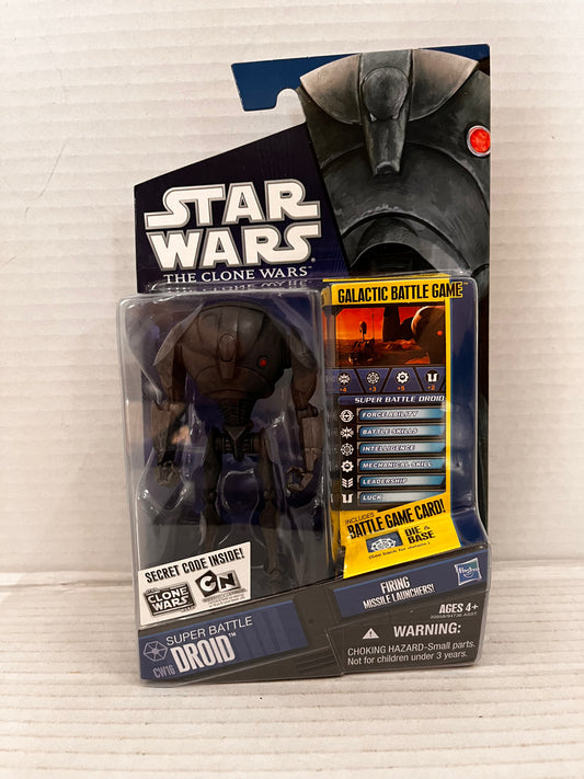 Star Wars 3.75" Animated Clone Wars Cartoon Series Super Battle Droid Figure