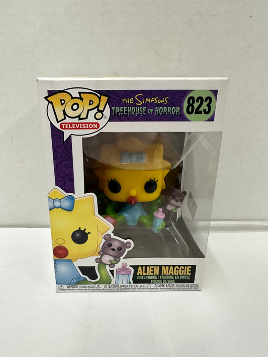 Funko POP Television Alien Maggie vinyl figure #823 The Simpsons
