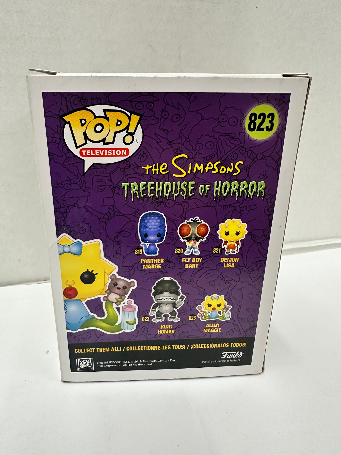 Funko POP Television Alien Maggie vinyl figure #823 The Simpsons