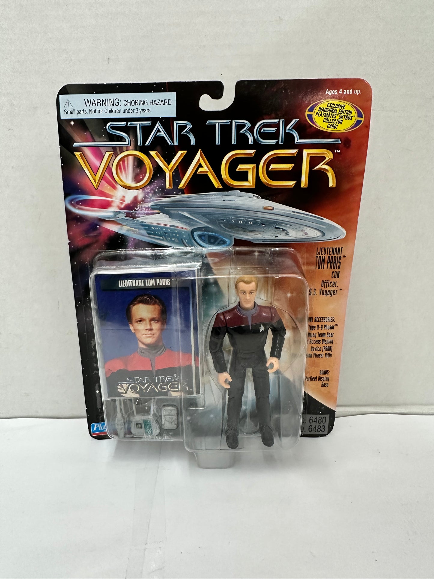 Star Trek Voyager Tom Paris 5" Action Figure 1995 Playmates Toys NIB