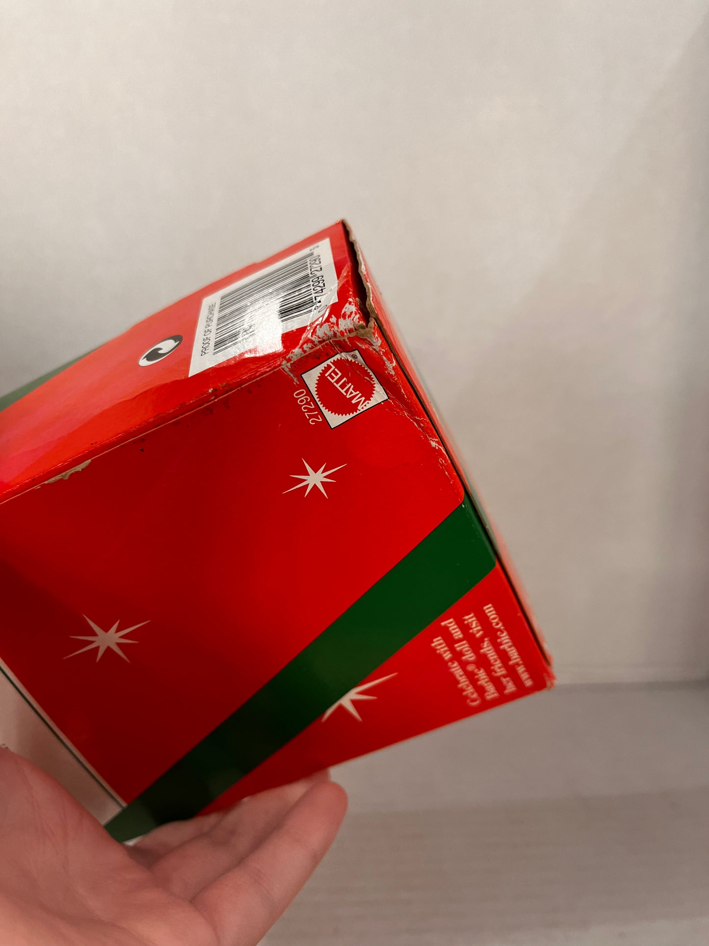 Vintage 2000 Barbie 27290 Holiday Surprise Doll Green Dress Red Hair