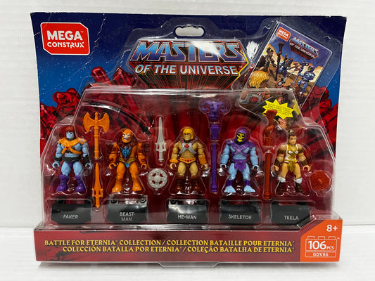 Mega Construx Masters of the Universe Battle for Eternia 5 Figure Set He Man