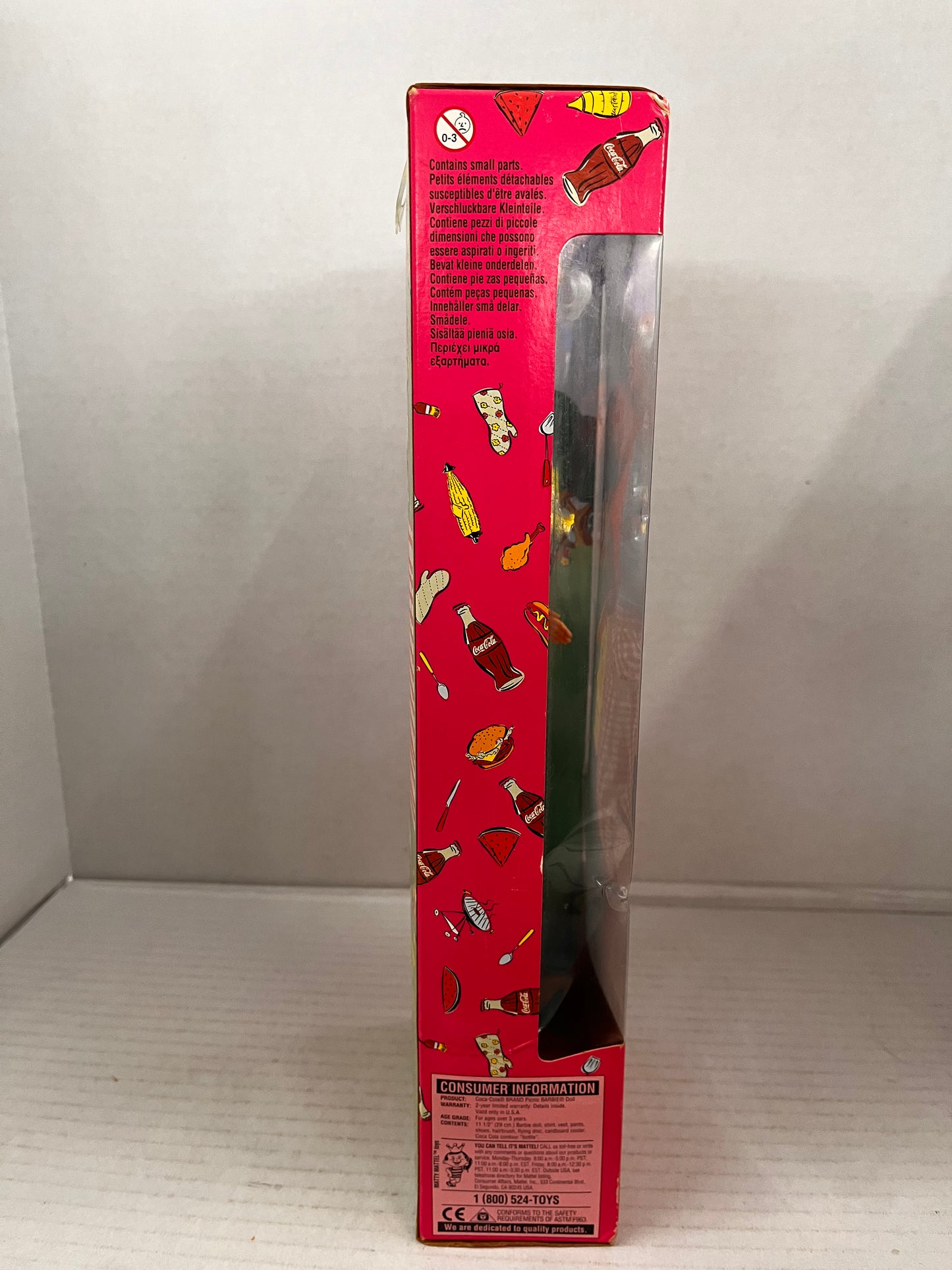 Barbie Coco Cola Picnic Doll With Picnic Fun Cut-Outs On The Back Of The Box