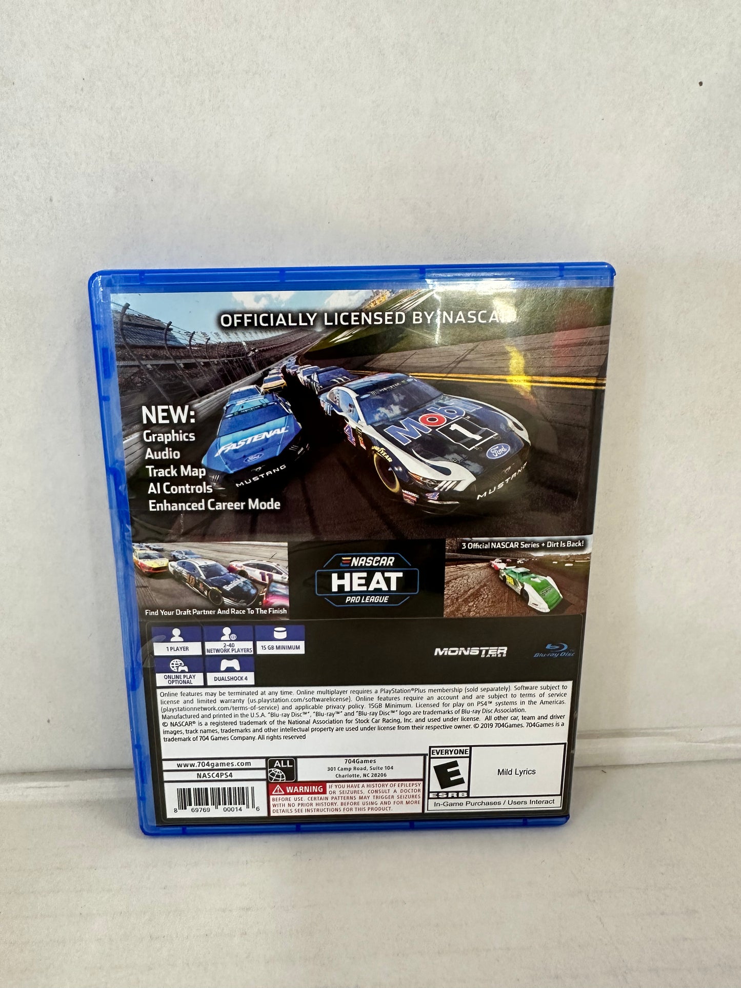 NASCAR Heat 4 for PlayStartion 4 - Sony PlayStation 4 PS4 Untested