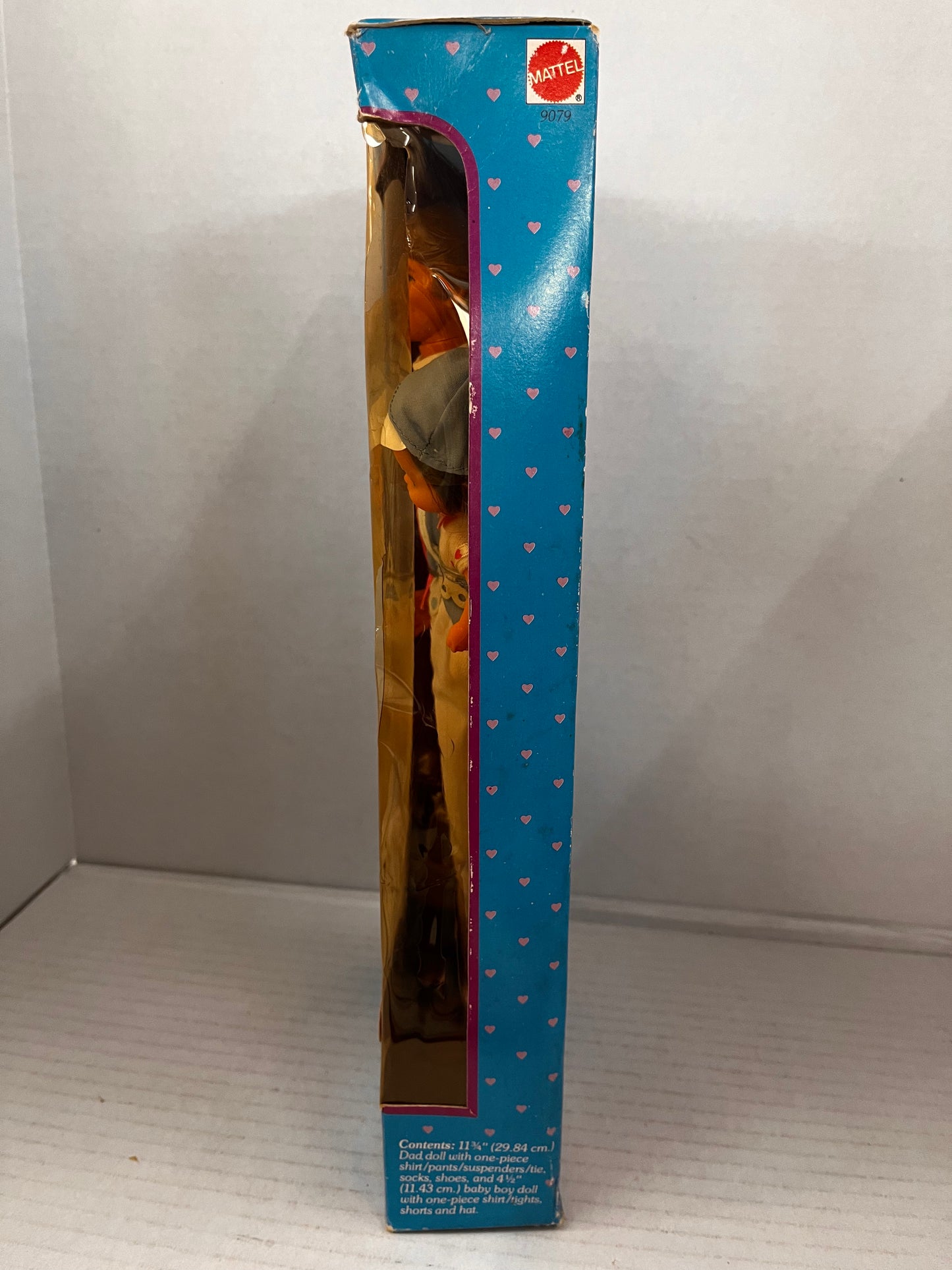Vintage 1984 The Heart Family Dad & Baby Doll Set #9079 Box Damage
