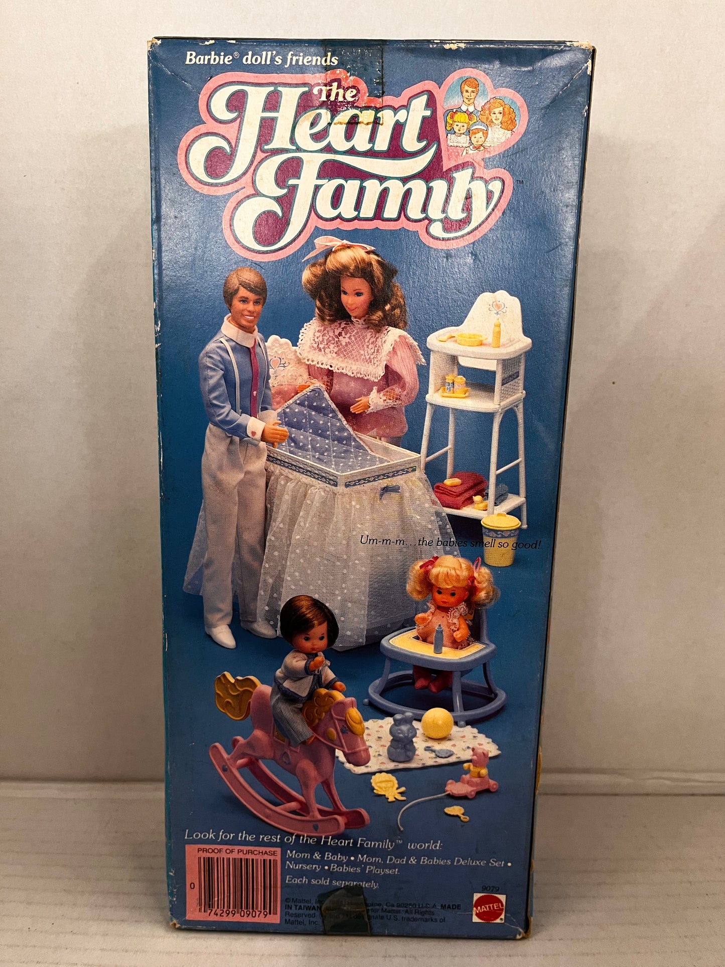 Vintage 1984 The Heart Family Dad & Baby Doll Set #9079 Box Damage