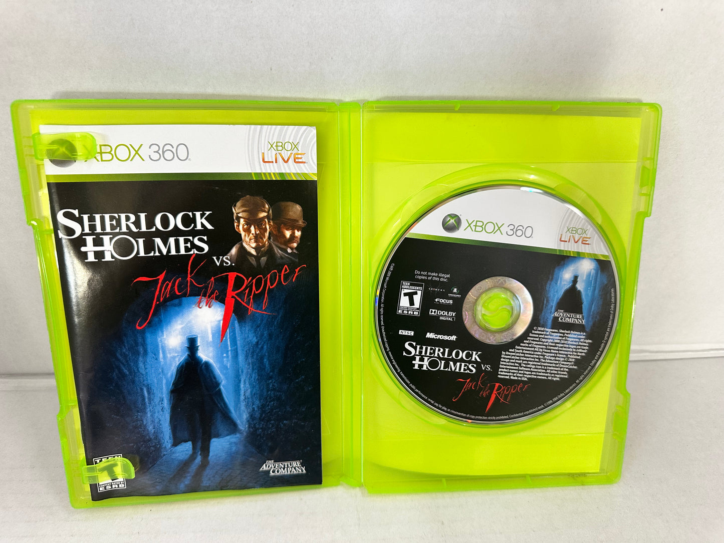 Sherlock Holmes vs. Jack the Ripper (Microsoft Xbox 360, 2010) CIB Untested