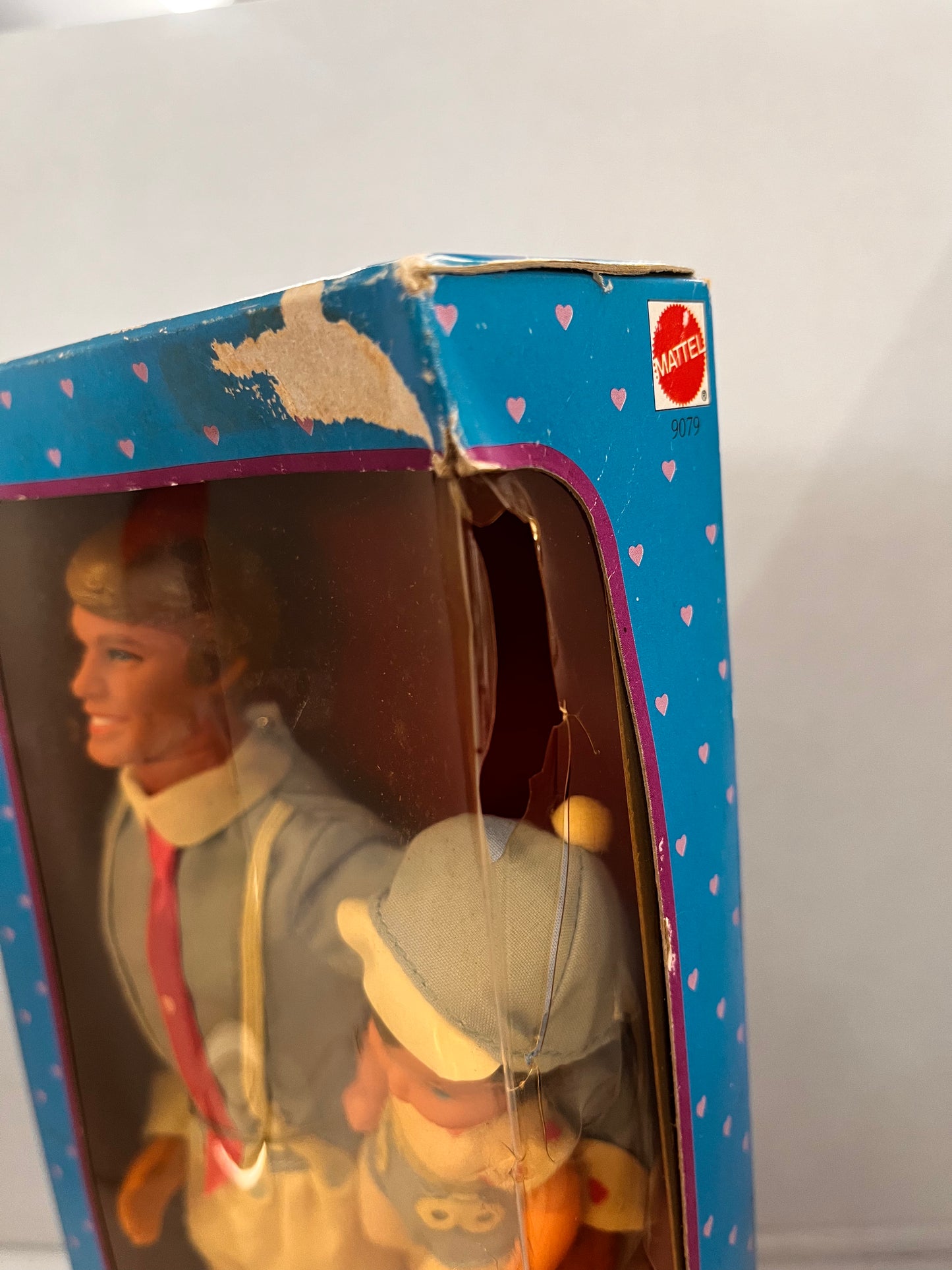 Vintage 1984 The Heart Family Dad & Baby Doll Set #9079 Box Damage