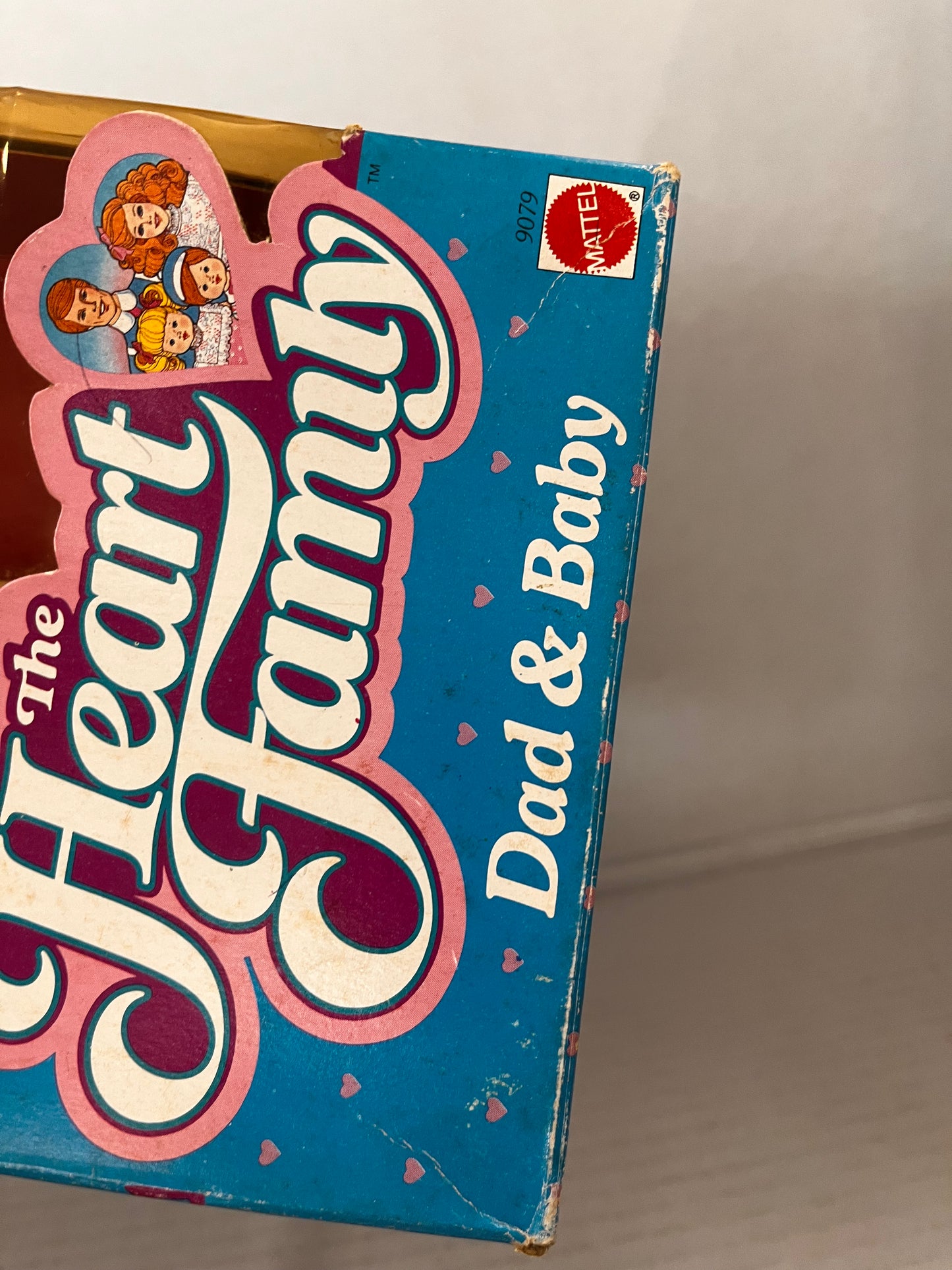 Vintage 1984 The Heart Family Dad & Baby Doll Set #9079 Box Damage