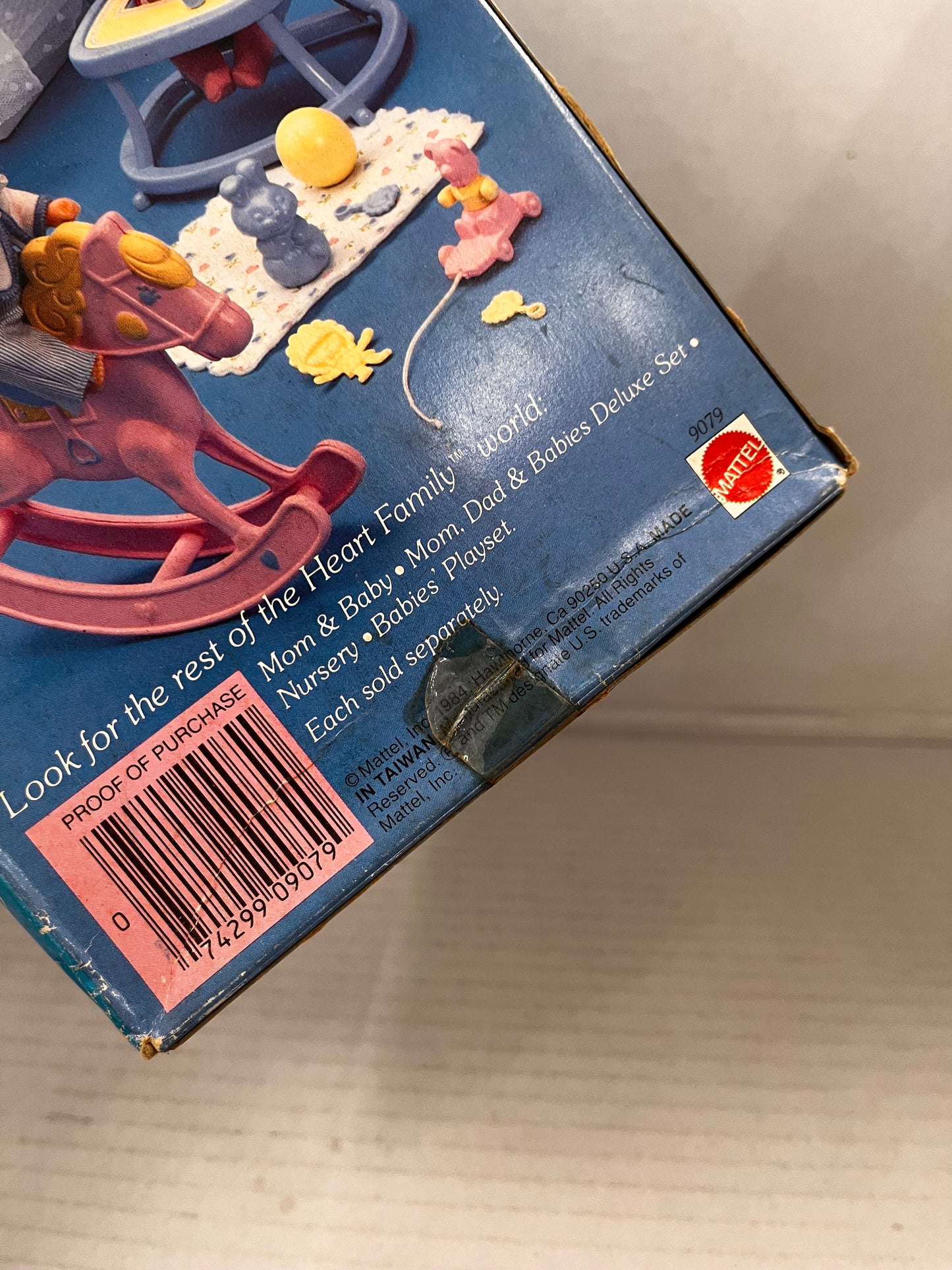 Vintage 1984 The Heart Family Dad & Baby Doll Set #9079 Box Damage