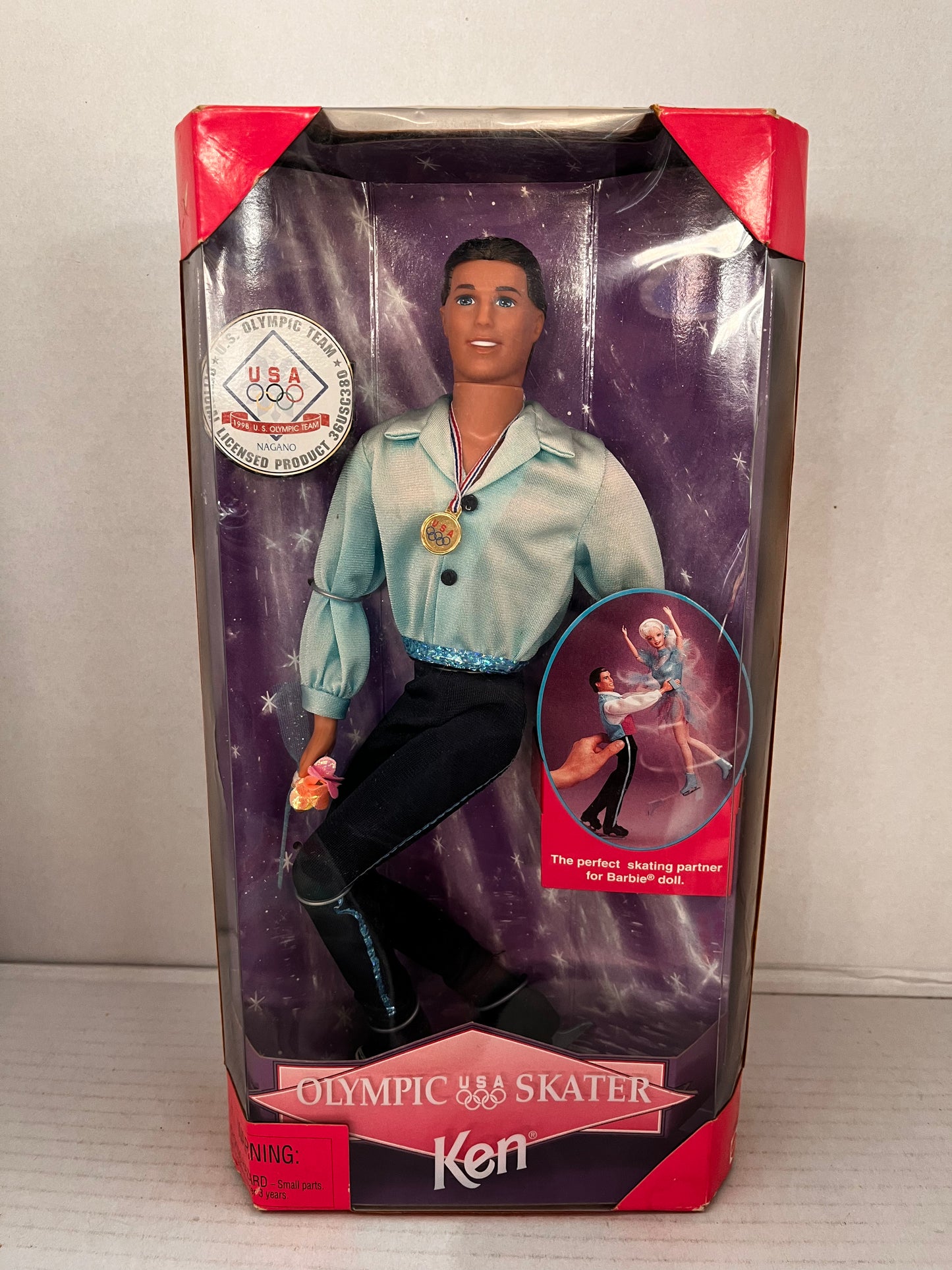 ~USA Olympic Skater Ken Barbie Doll Winter Games~1997~