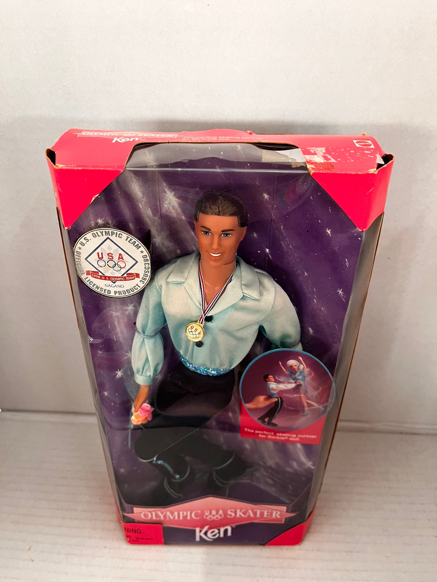 ~USA Olympic Skater Ken Barbie Doll Winter Games~1997~