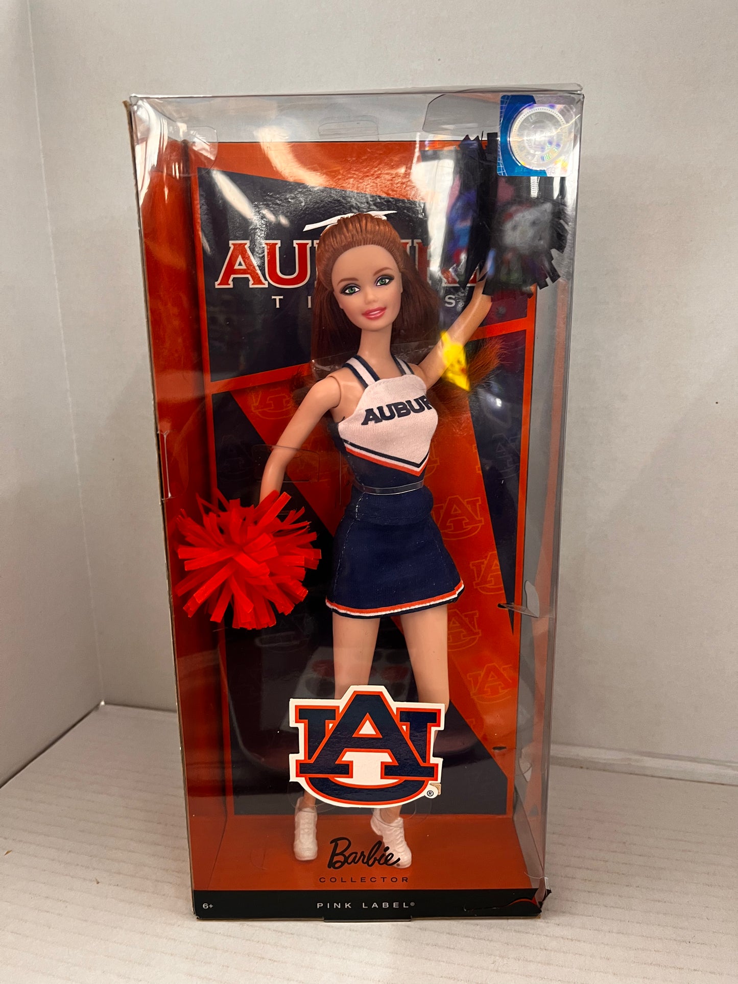 Auburn University Barbie Cheerleader Doll Pink Label