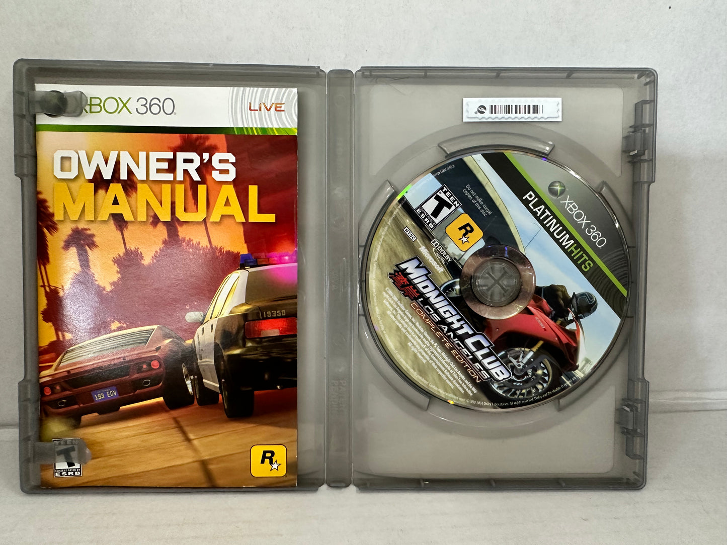 Midnight Club: Los Angeles Complete Edition (Xbox 360, 2009) Complete Untested