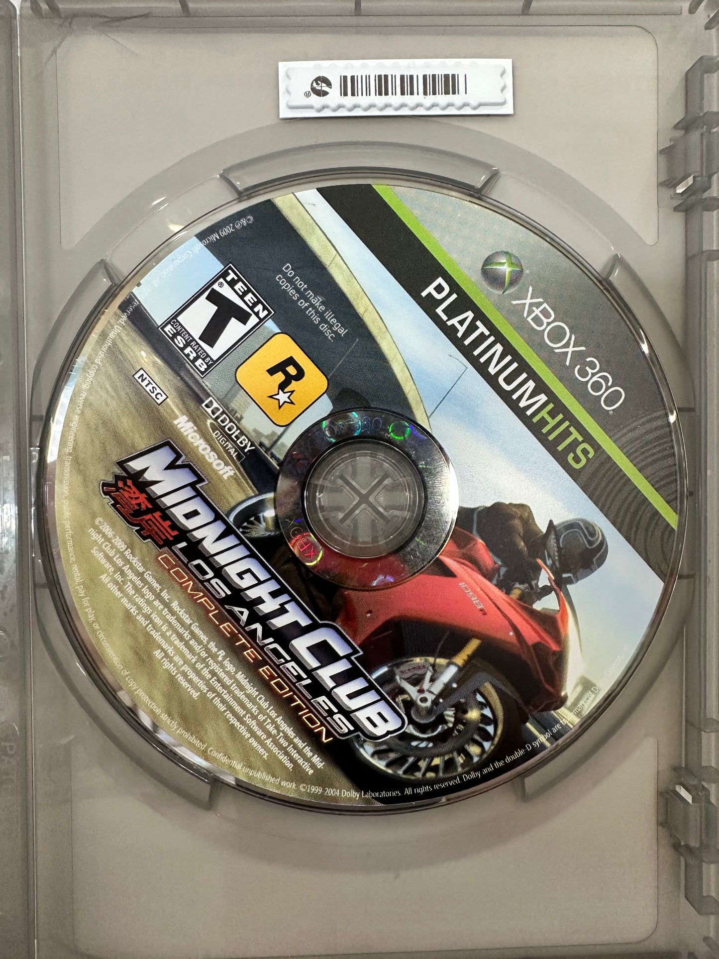 Midnight Club: Los Angeles Complete Edition (Xbox 360, 2009) Complete Untested