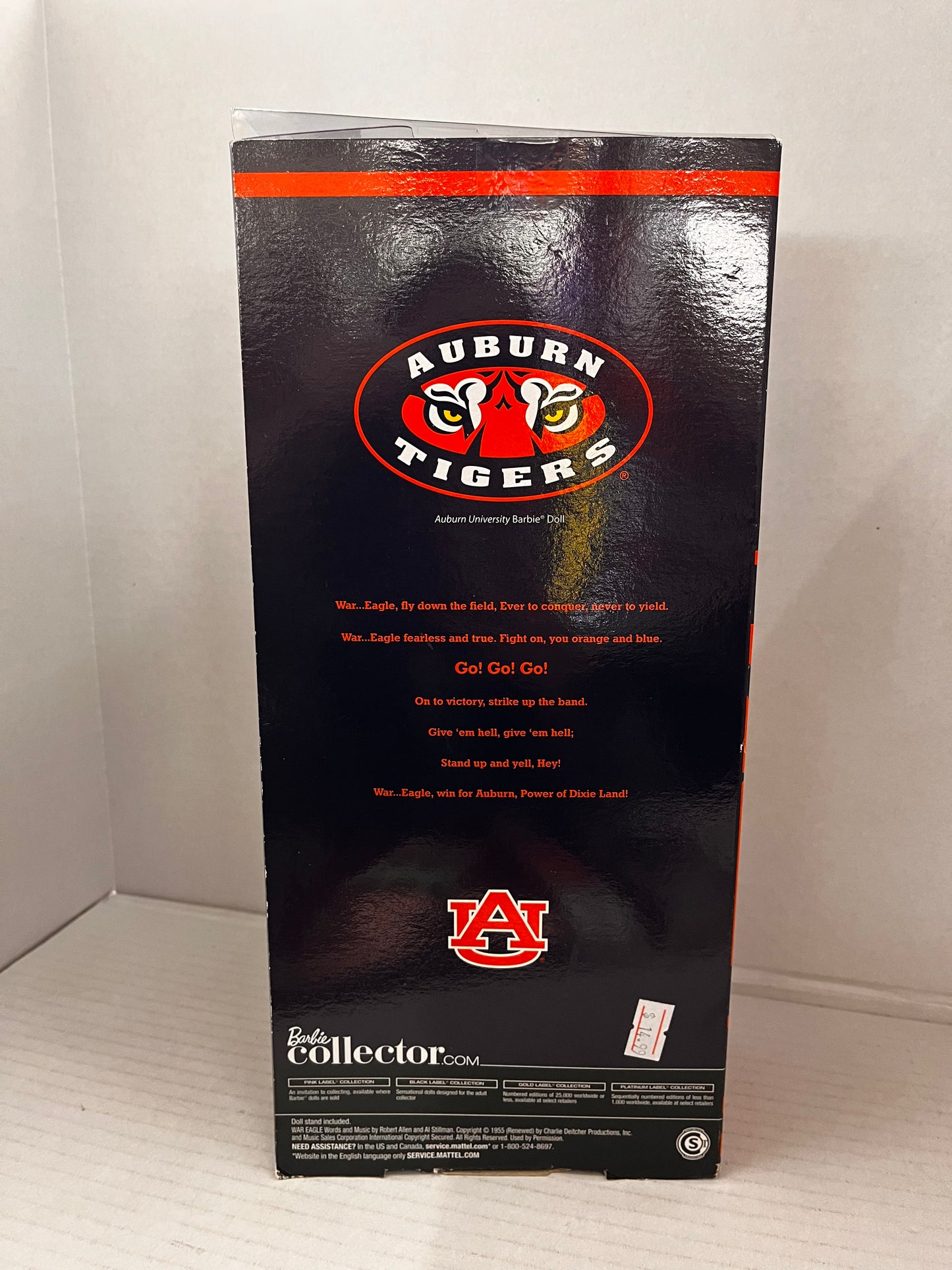 Auburn University Barbie Cheerleader Doll Pink Label