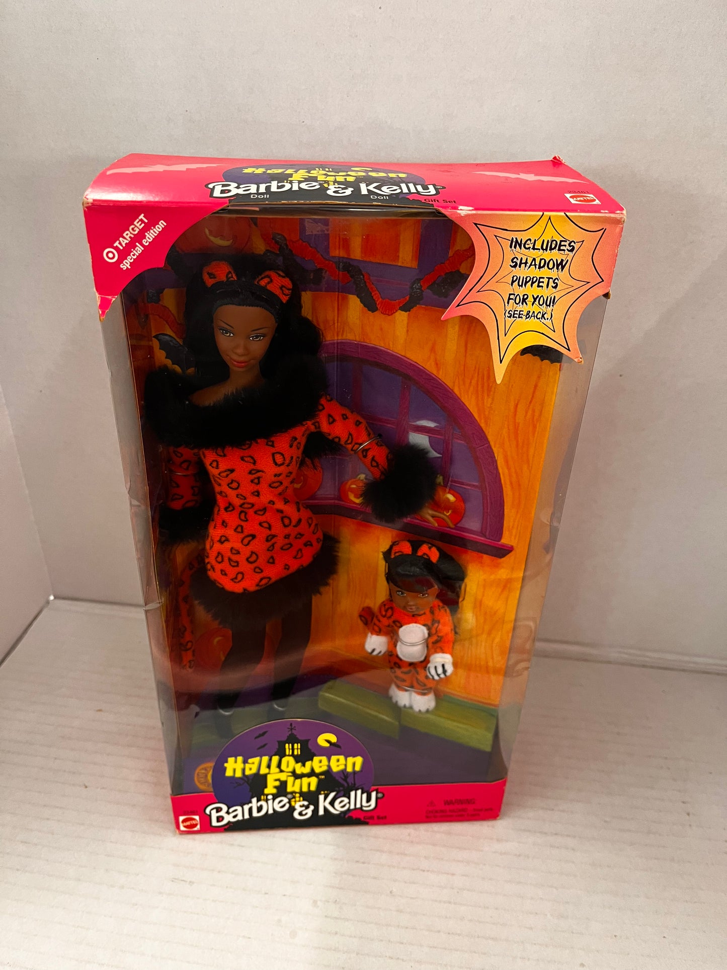 Vintage 1998 Mattel Halloween Fun Barbie & Kelly Set