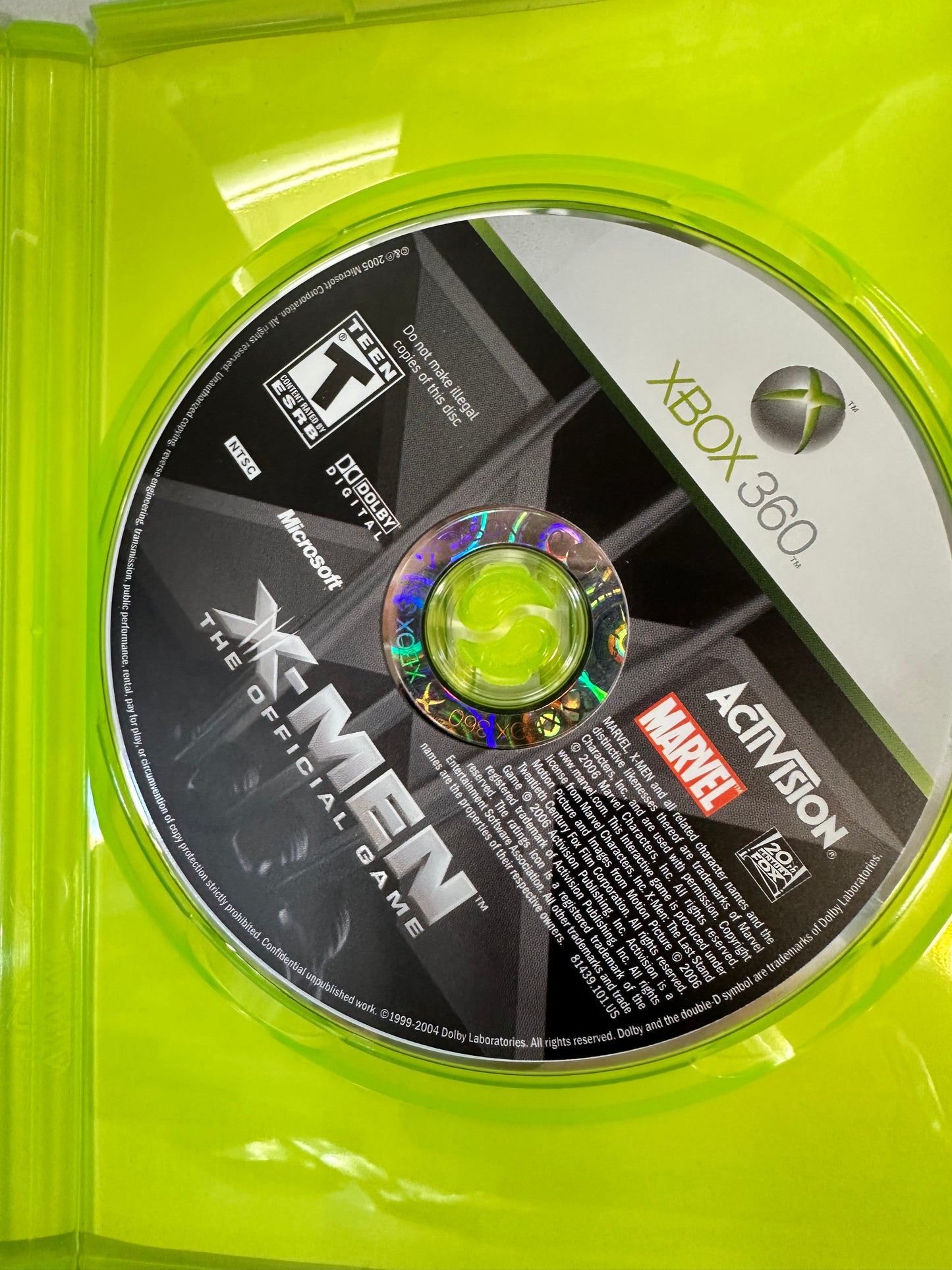 X-Men: The Official Game; CIB (Microsoft Xbox 360, 2006) Untested