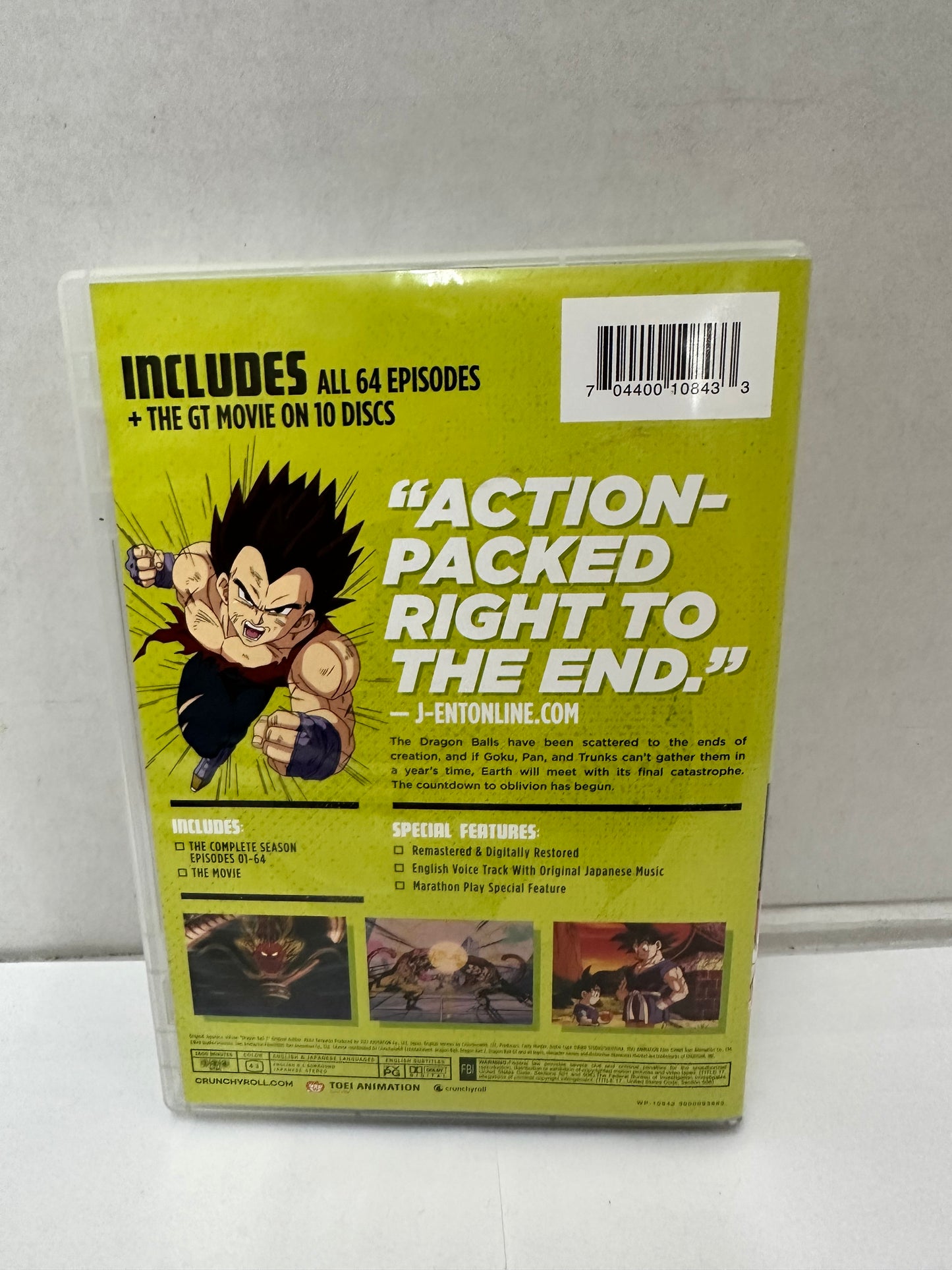 Dragon Ball GT: The Complete Series DVD 2023 Episodes 1-64 + Movie