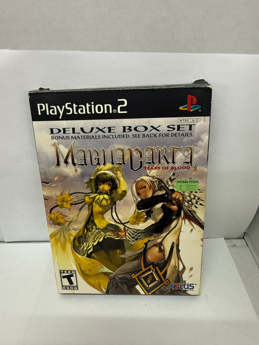 Magna Carta Tears of Blood Deluxe Box Set (Playstation 2 PS2) w/Poster & Artbook