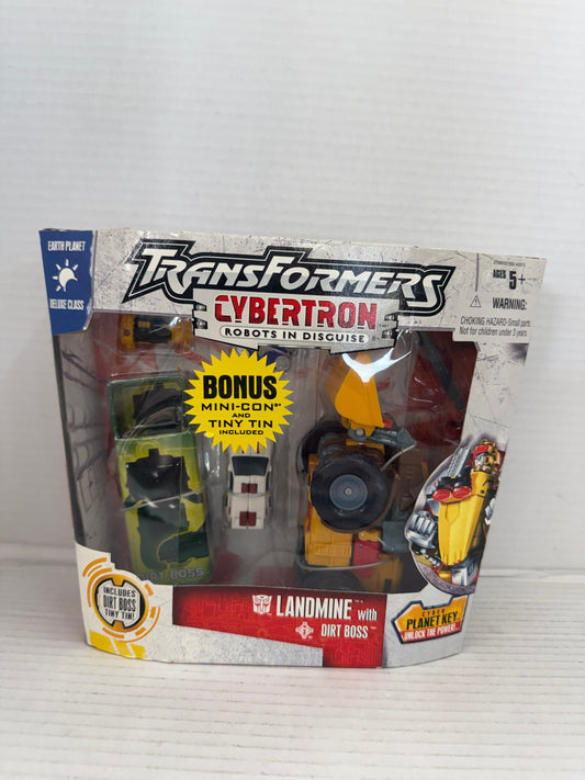 Transformers Cybertron Robots In Disguise Landmine with Dirt Boss MISB