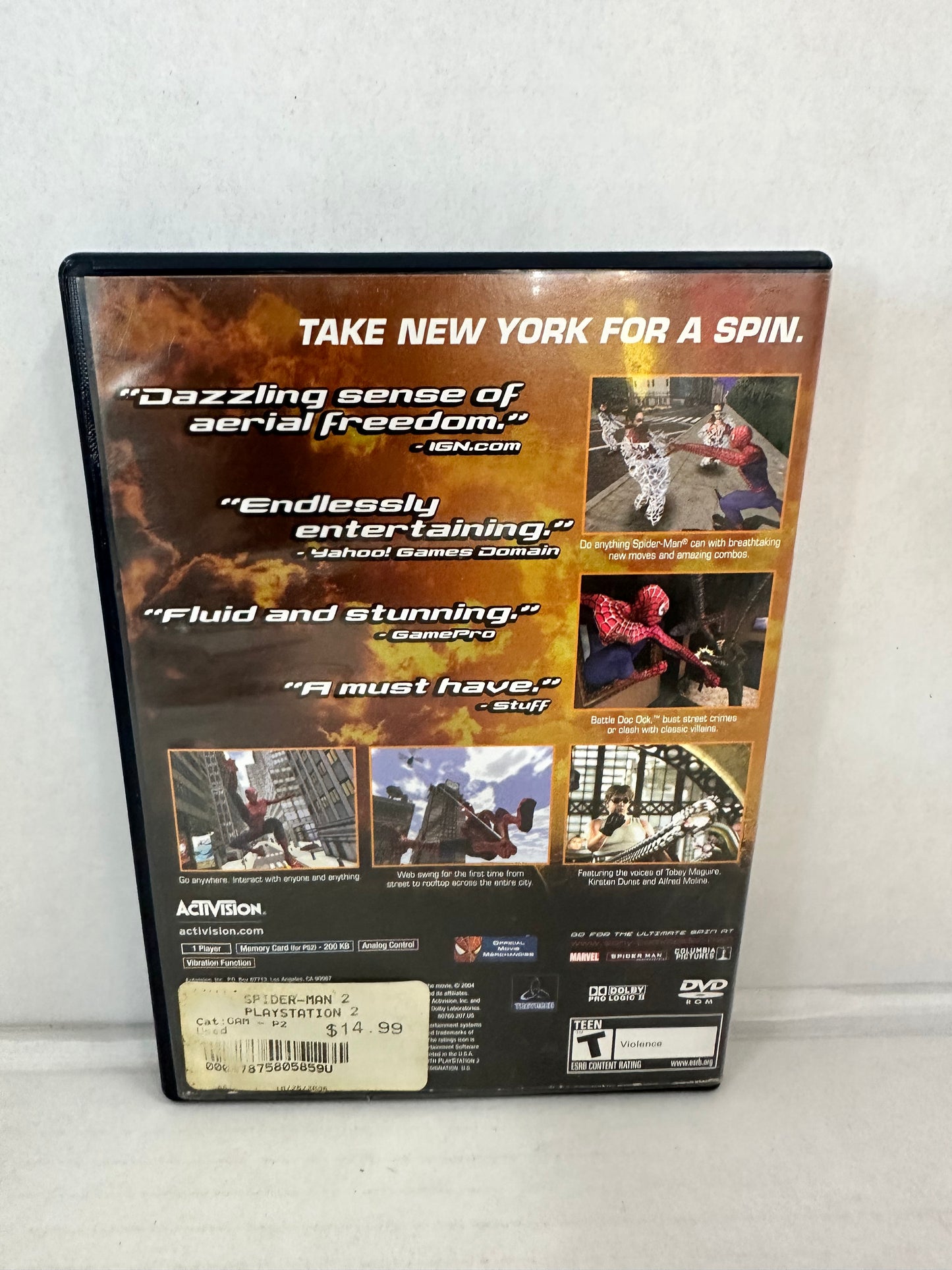 Spider-Man 2 PlayStation 2 PS2 2005 CIB Sony Untested