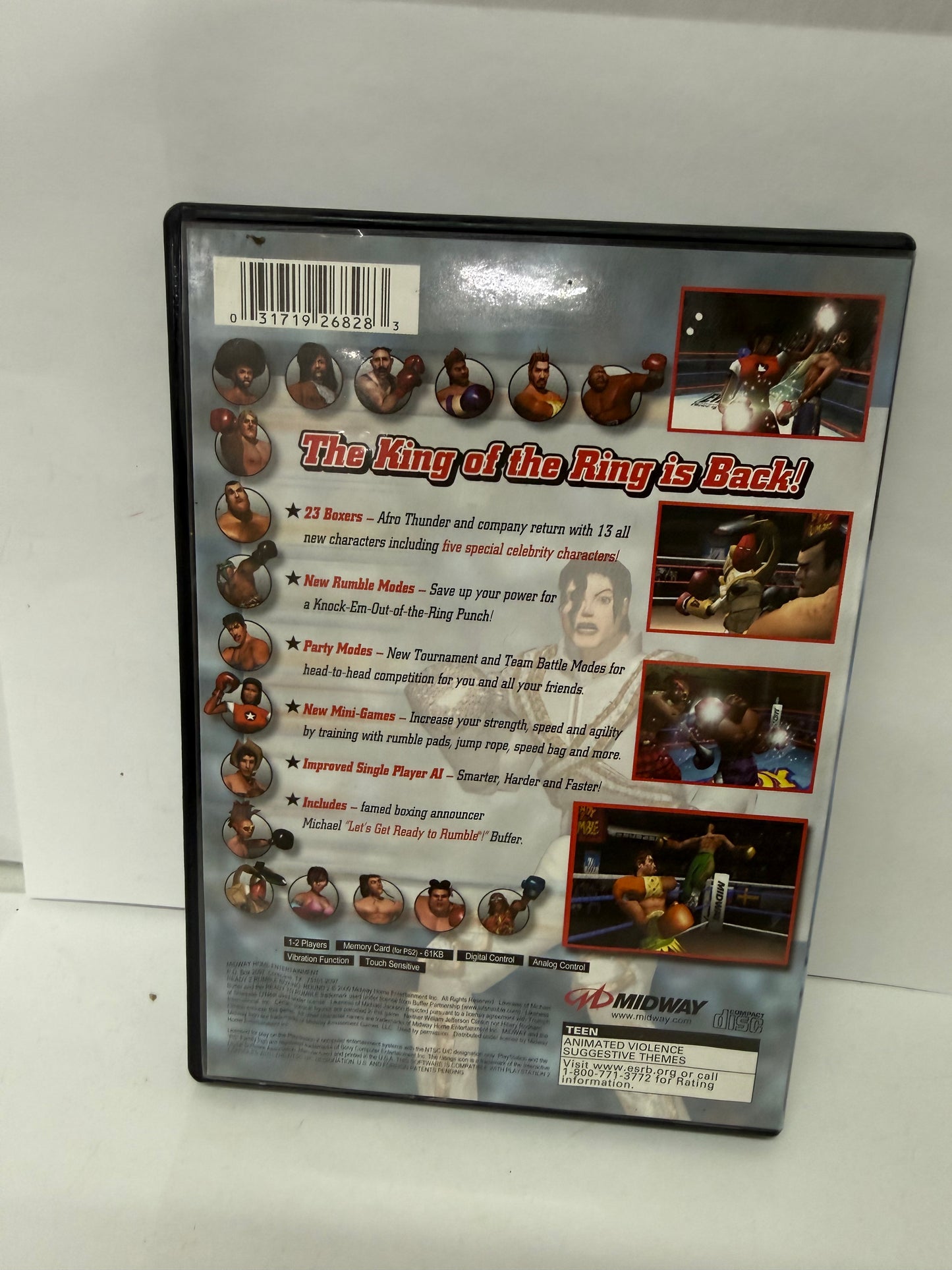 Ready 2 Rumble Boxing: Round 2 (Sony PlayStation 2, 2000) PS2 CIB Untested