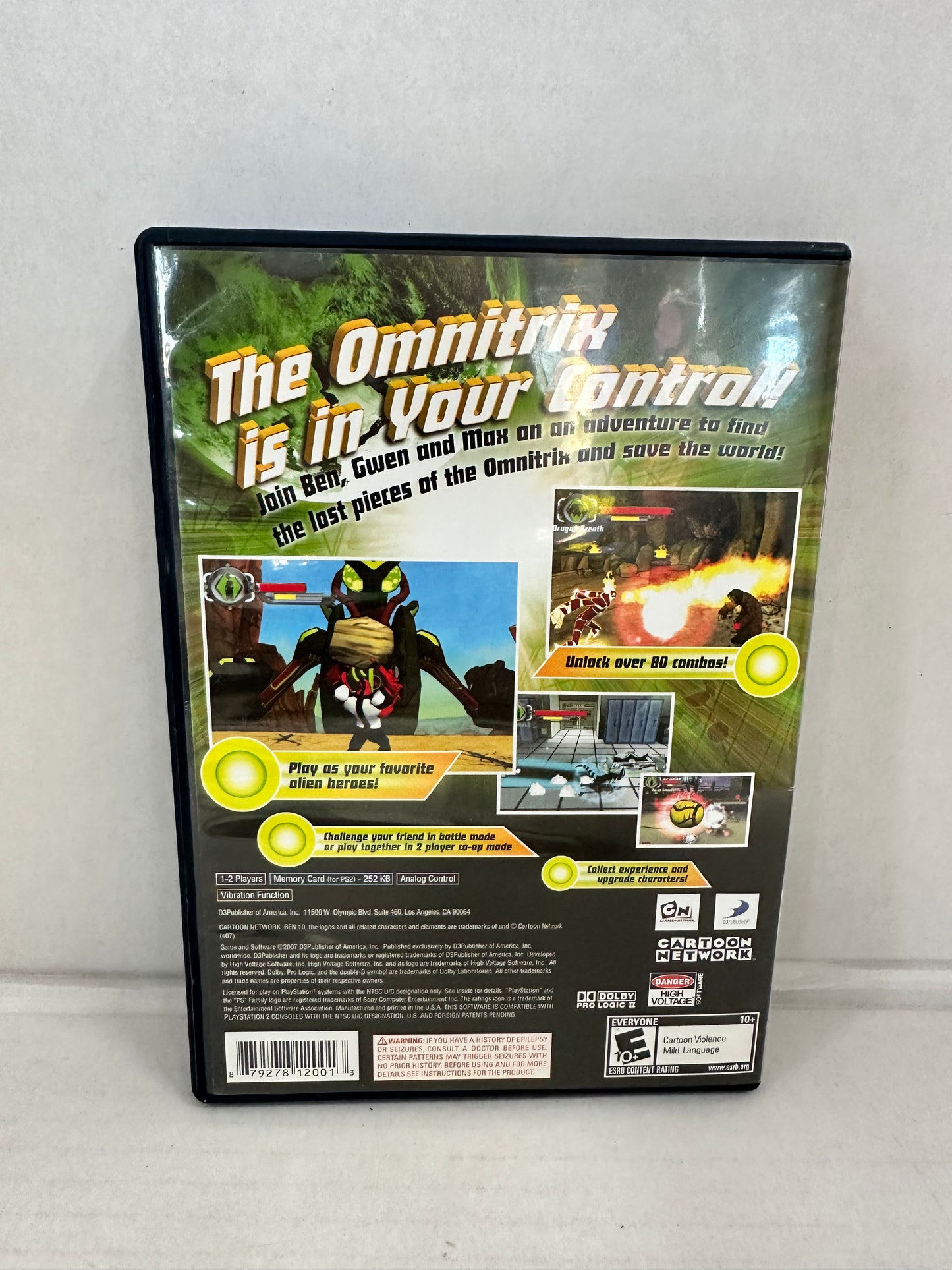 Ben 10: Protector of Earth Sony PlayStation 2 PS2 (2007) No Manual Untested