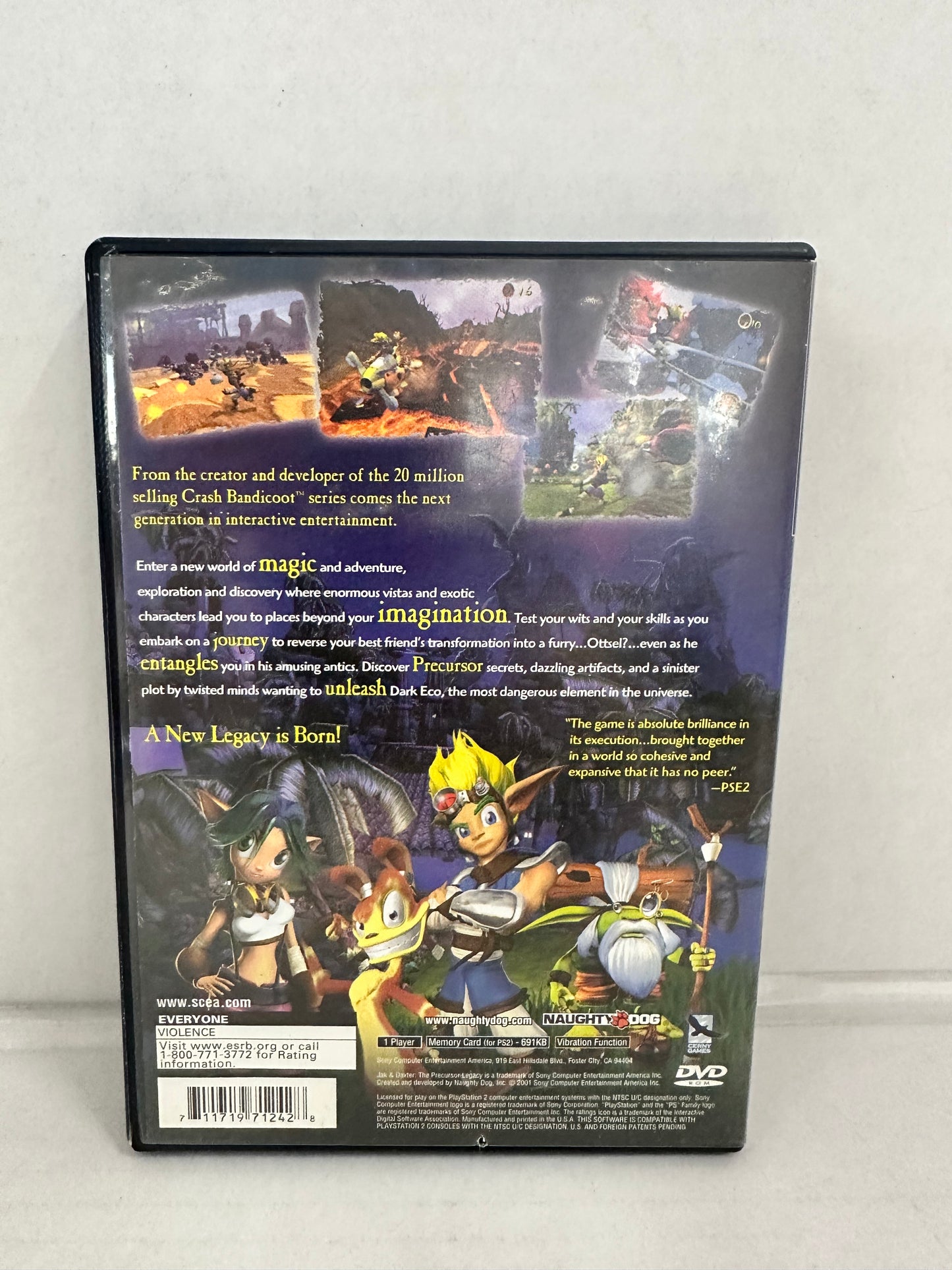Jak And Daxter The Precursor Legacy - Sony Playstation 2 PS2 Untested