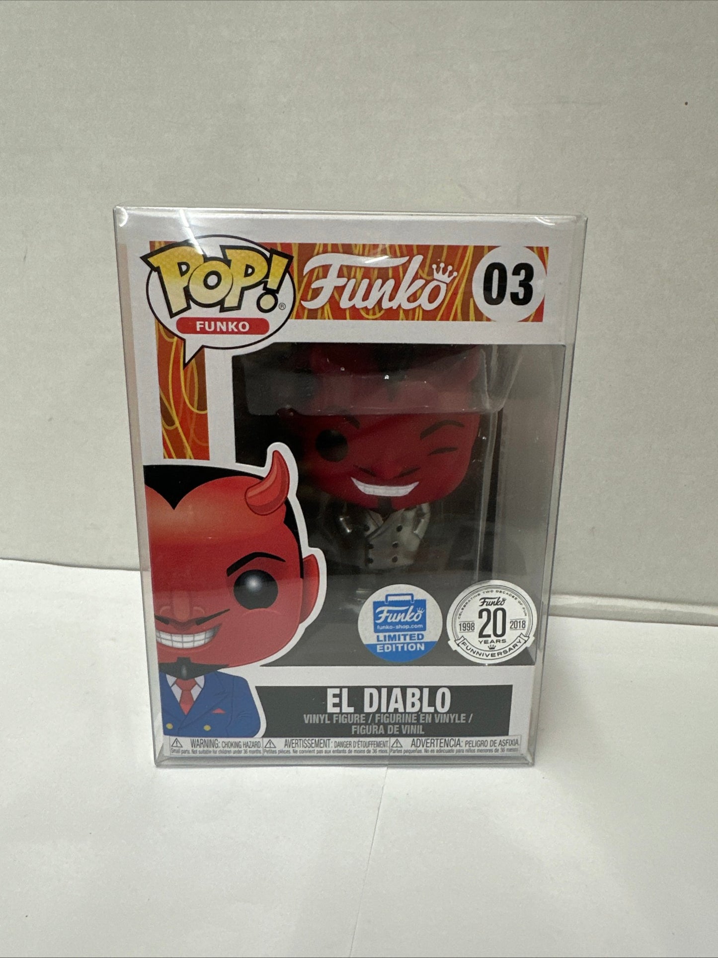 Funko Pop! FUNKO El Diablo #03 20th Anniversary 2018 Limited Edition silver suit