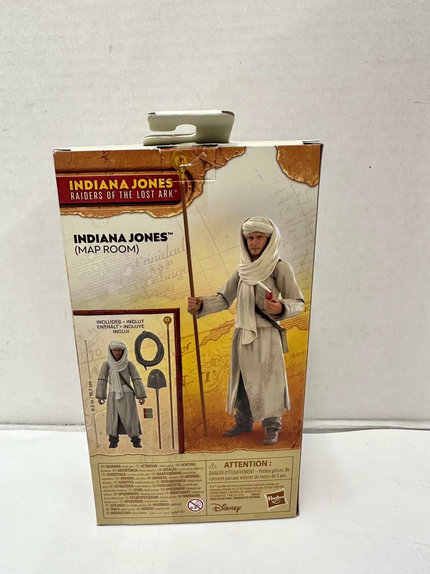 Indiana Jones Map Room Raiders of the Lost Ark Hasbro 6" Figure Open Box