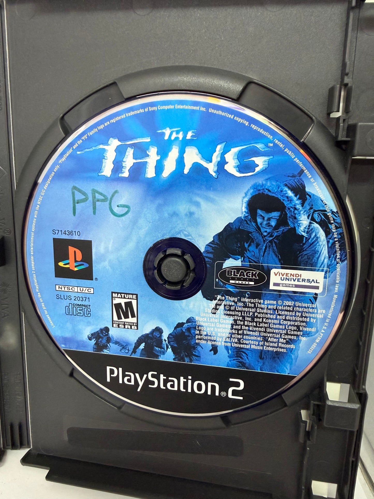 The Thing (Sony PlayStation 2, 2002) Complete - Untested
