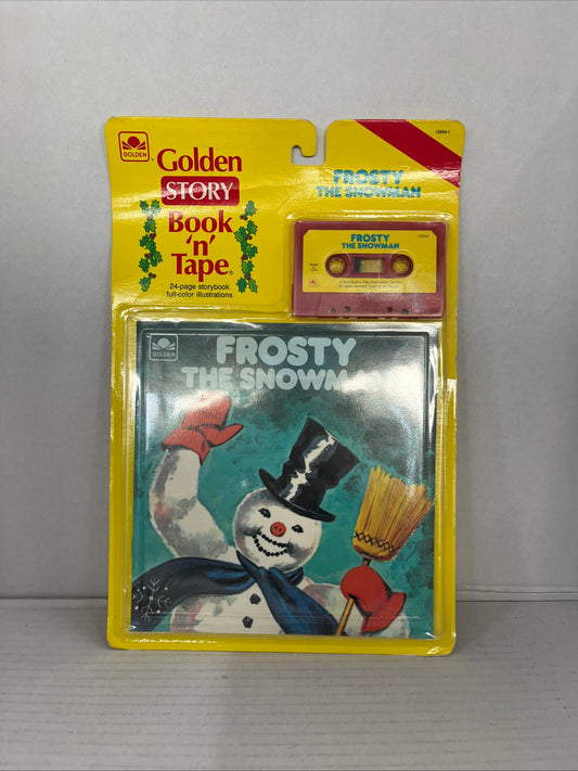 Vintage Golden Story Book N Tape Frosty The Snowman