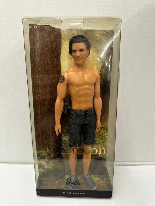 2009 Mattel Twilight Saga New Moon Jacob Barbie Pink Label
