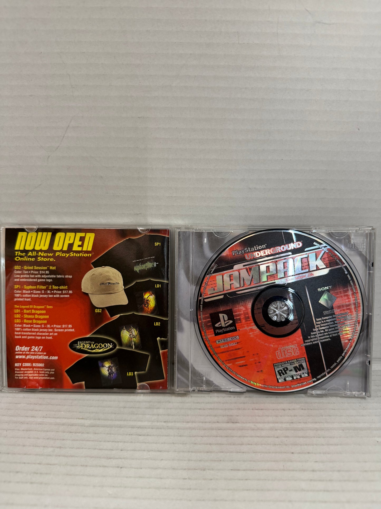 PlayStation Underground Jampack Sony PS1 Demo Disc SPYRO CRASH SPIDER-MAN DISNEY