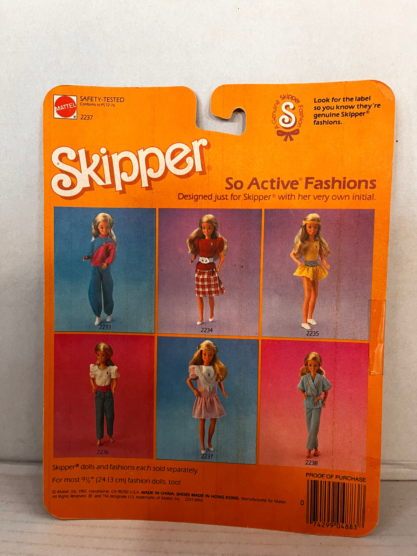 Skipper So Active Fashions 1985 Mattel #2237 PINK DRESS