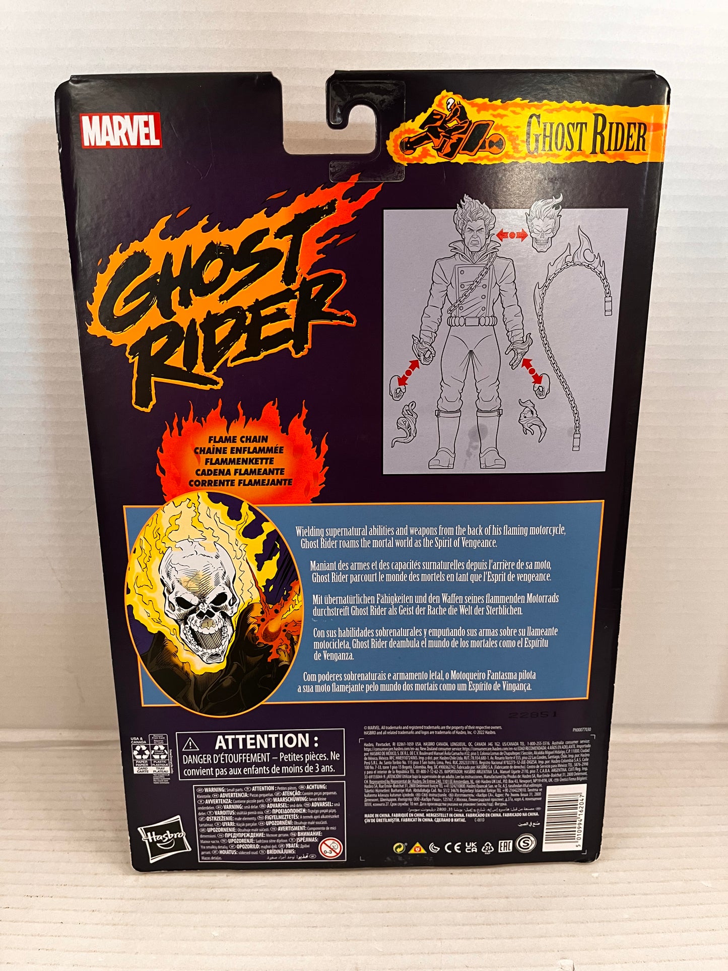 Marvel Legends Retro Carded Ghost Rider 6 inch Figure