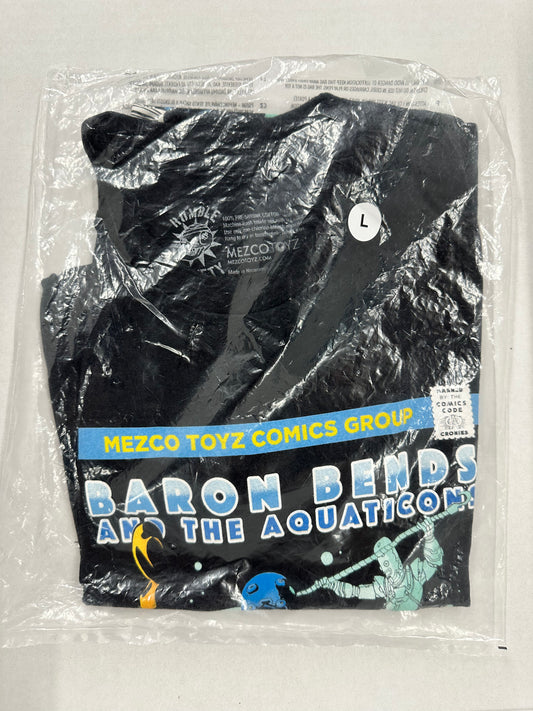 Mezco One 12 Baron Bends T Shirt Size Large Rumble Society NEW SEALED