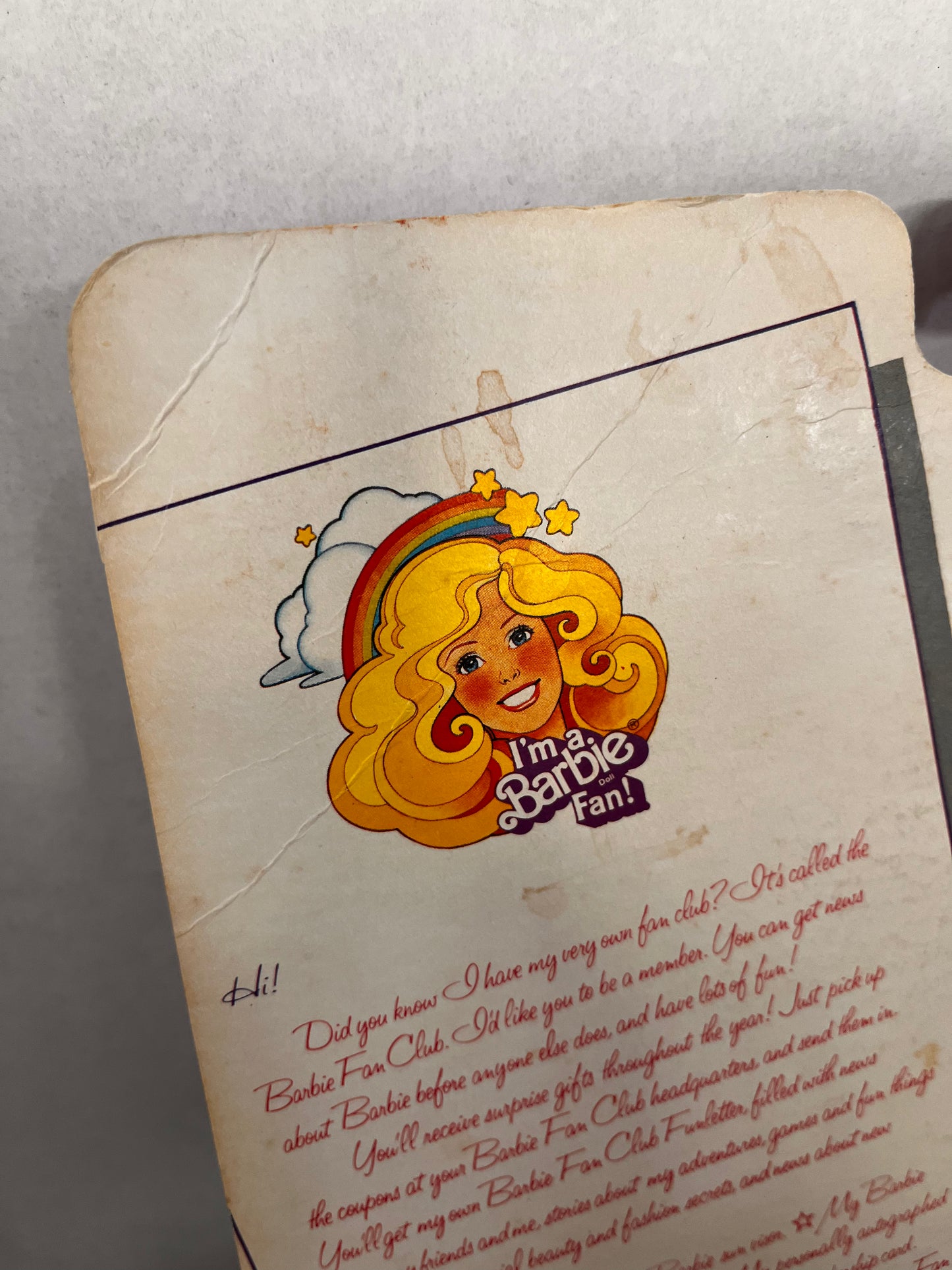 Vintage Barbie FUN AT MCDONALDS Uniform Fashion Classics Outfit 1982 No Shoes