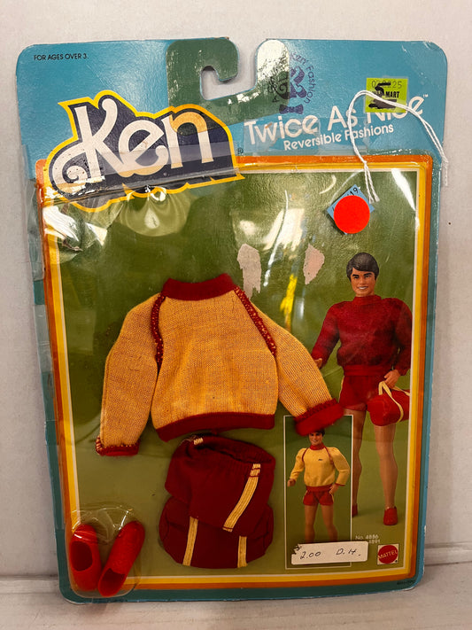 Ken Twice as Nice Reversible Fashions Double Play Set #4886 1984 Mattel