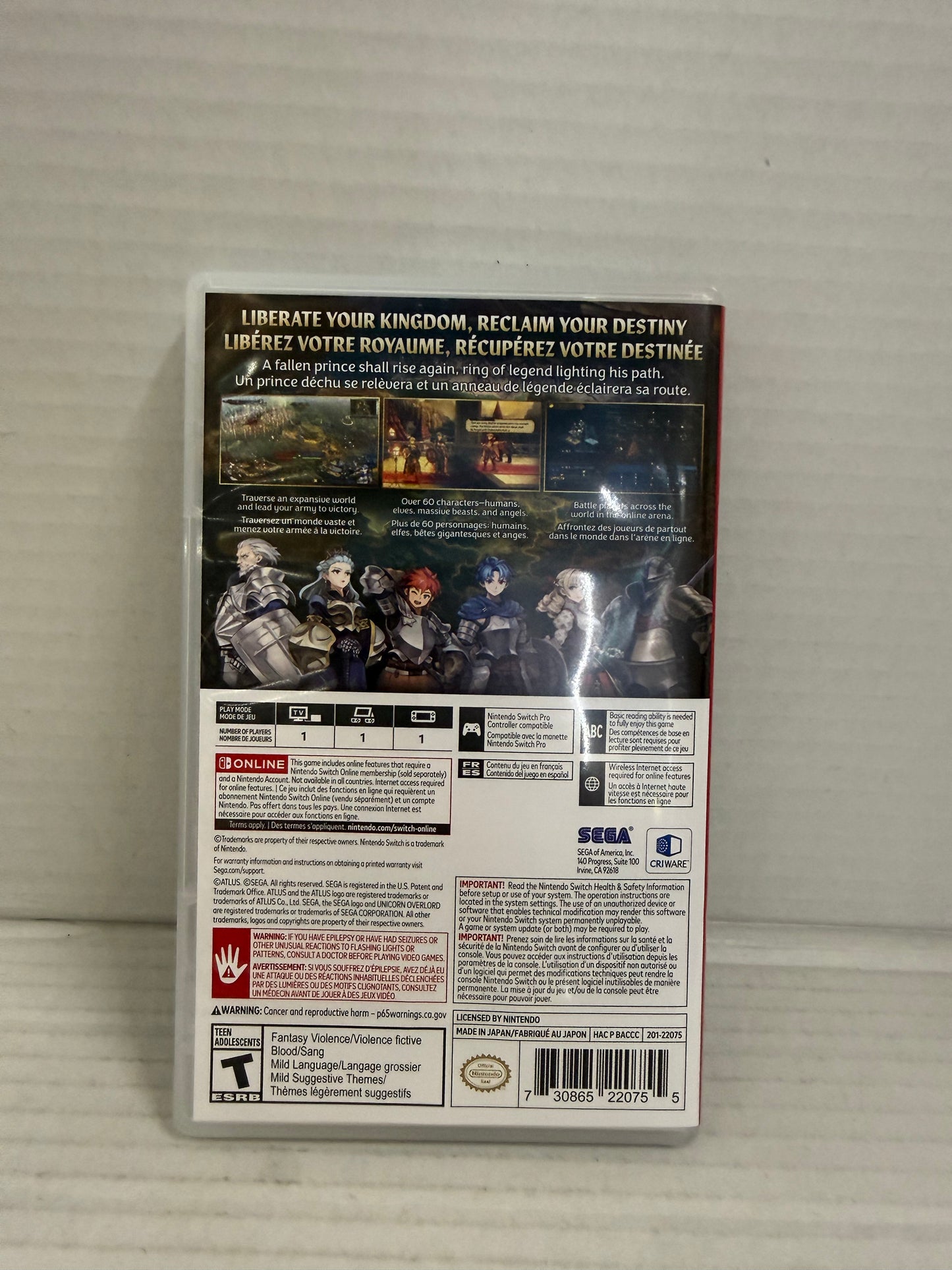 UNICORN OVERLORD - Nintendo Switch