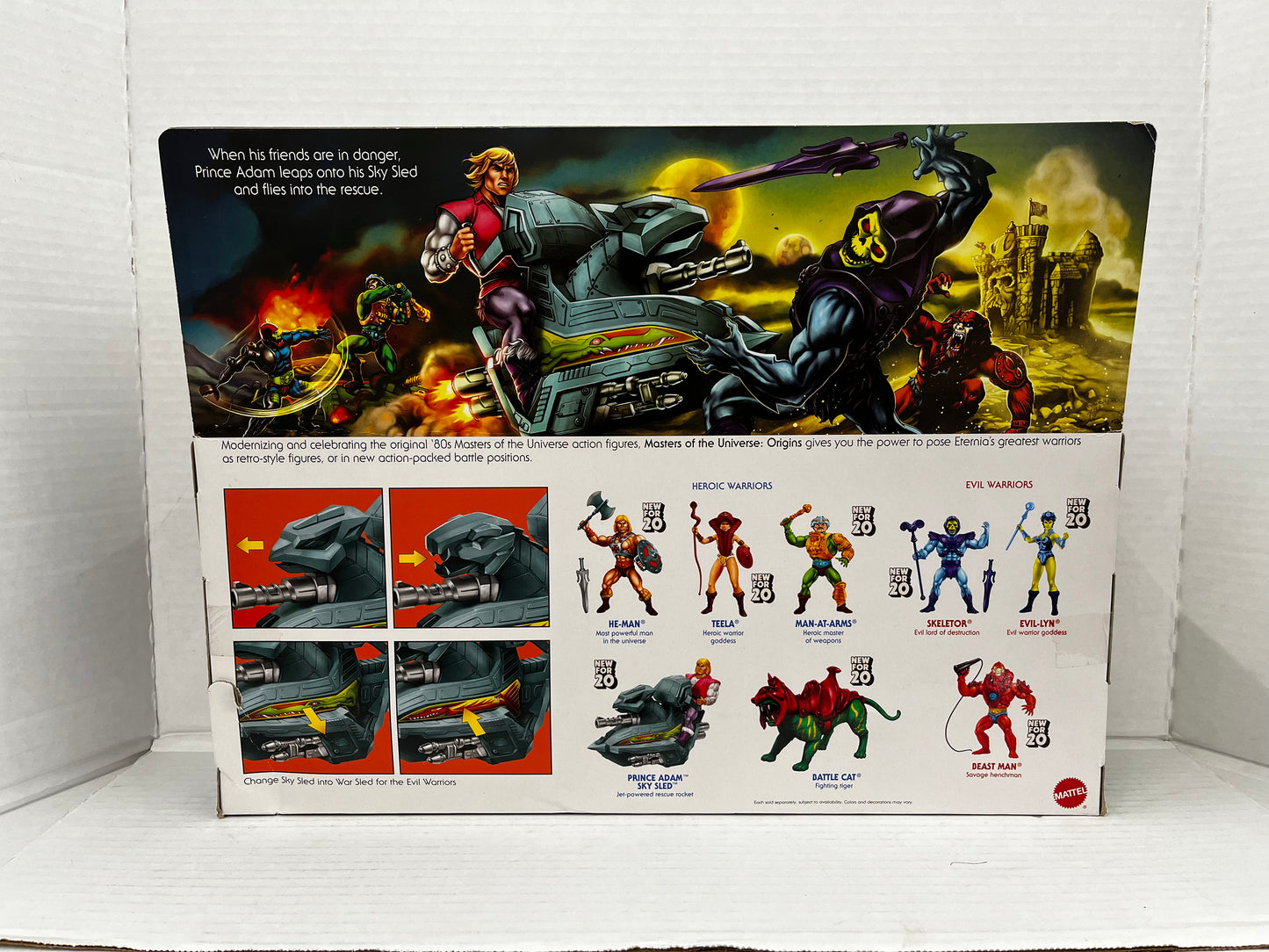 Mattel Masters of the Universe Origins Prince Adam's Sky Sled Action Figure