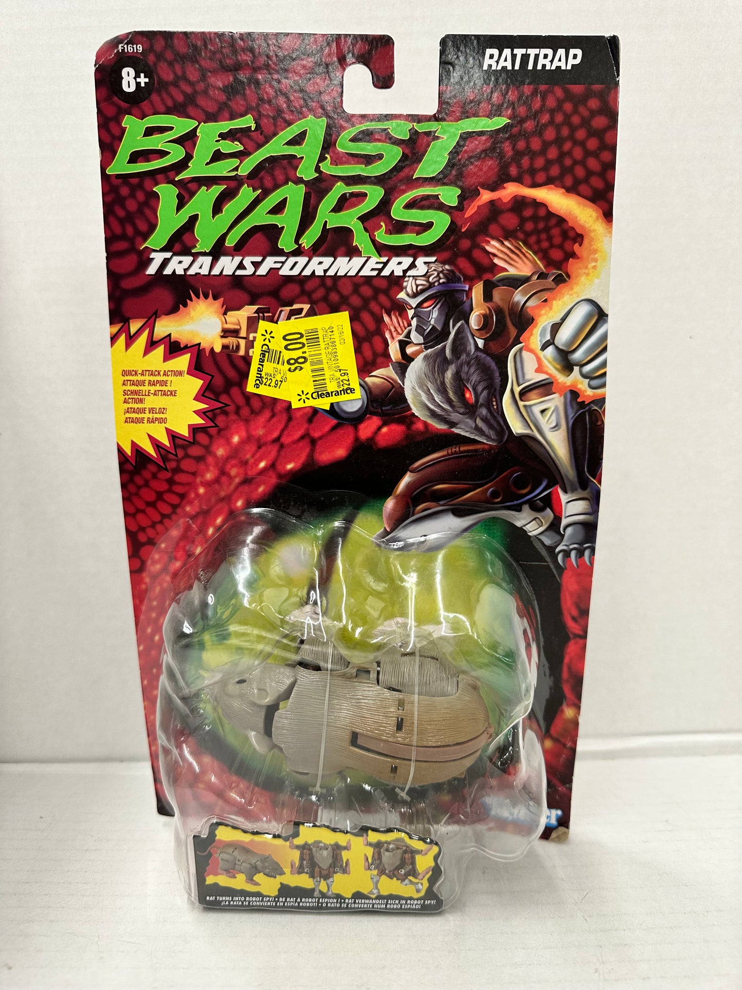 Hasbro Transformers Toys Vintage Beast Wars Rattrap Collectible Exclusive Figure