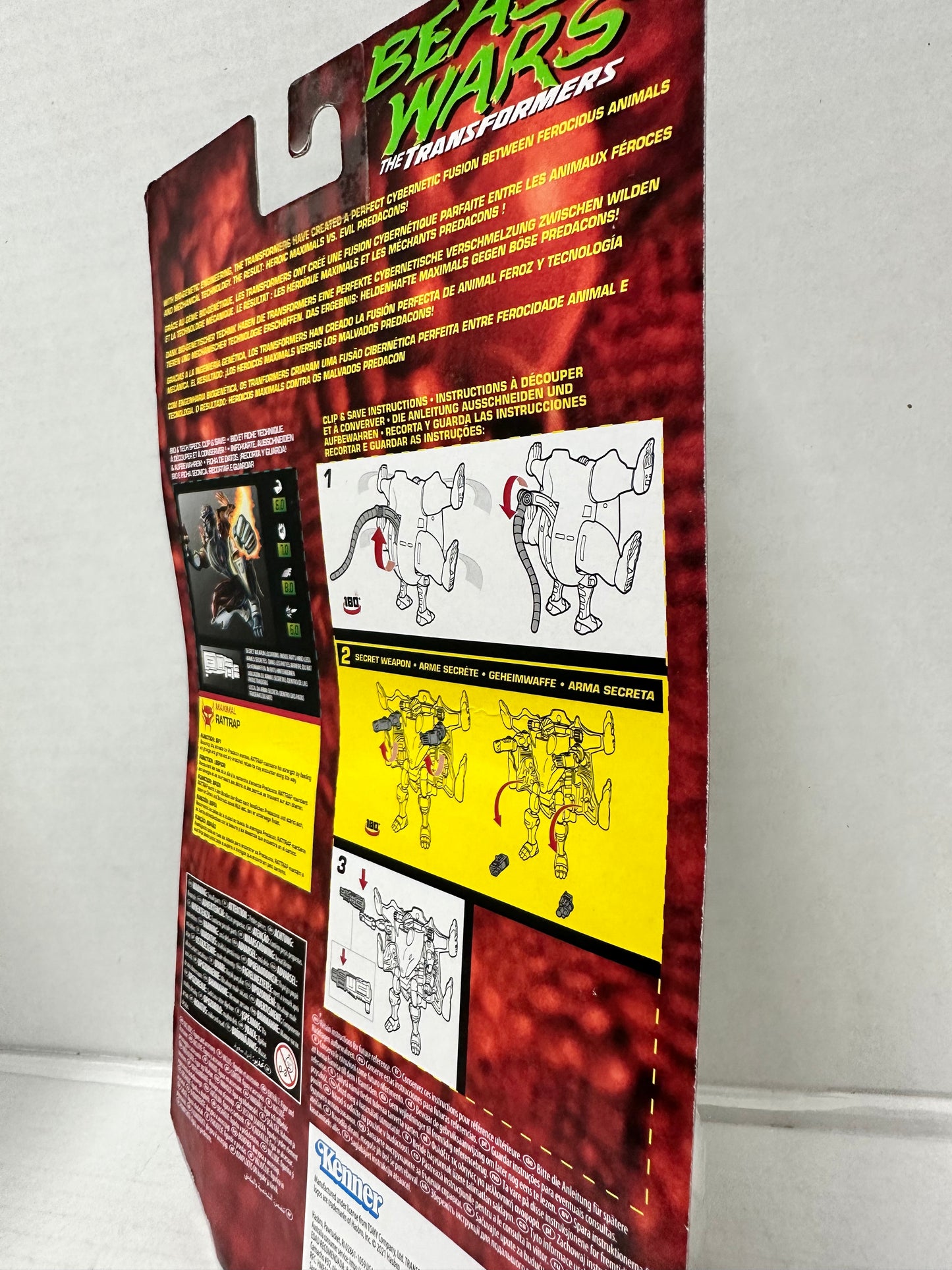 Hasbro Transformers Toys Vintage Beast Wars Rattrap Collectible Exclusive Figure