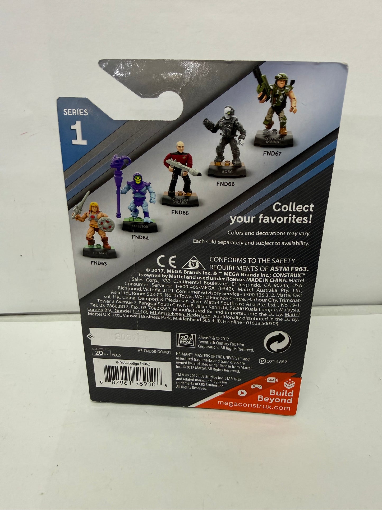 Mega Construx Heroes - Aliens XENOMORPH Mini Figure Grey w/Facehuggers NEW