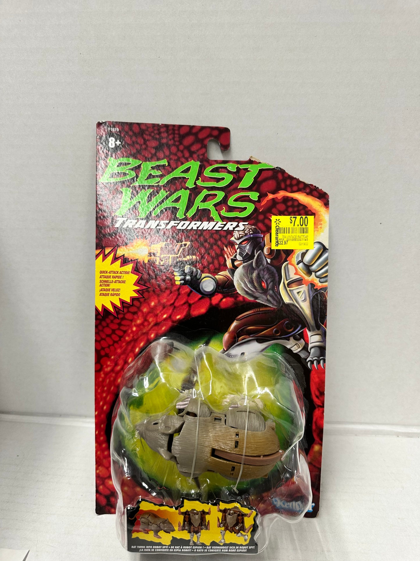 Hasbro Transformers Toys Vintage Beast Wars Rattrap Collectible Exclusive Figure